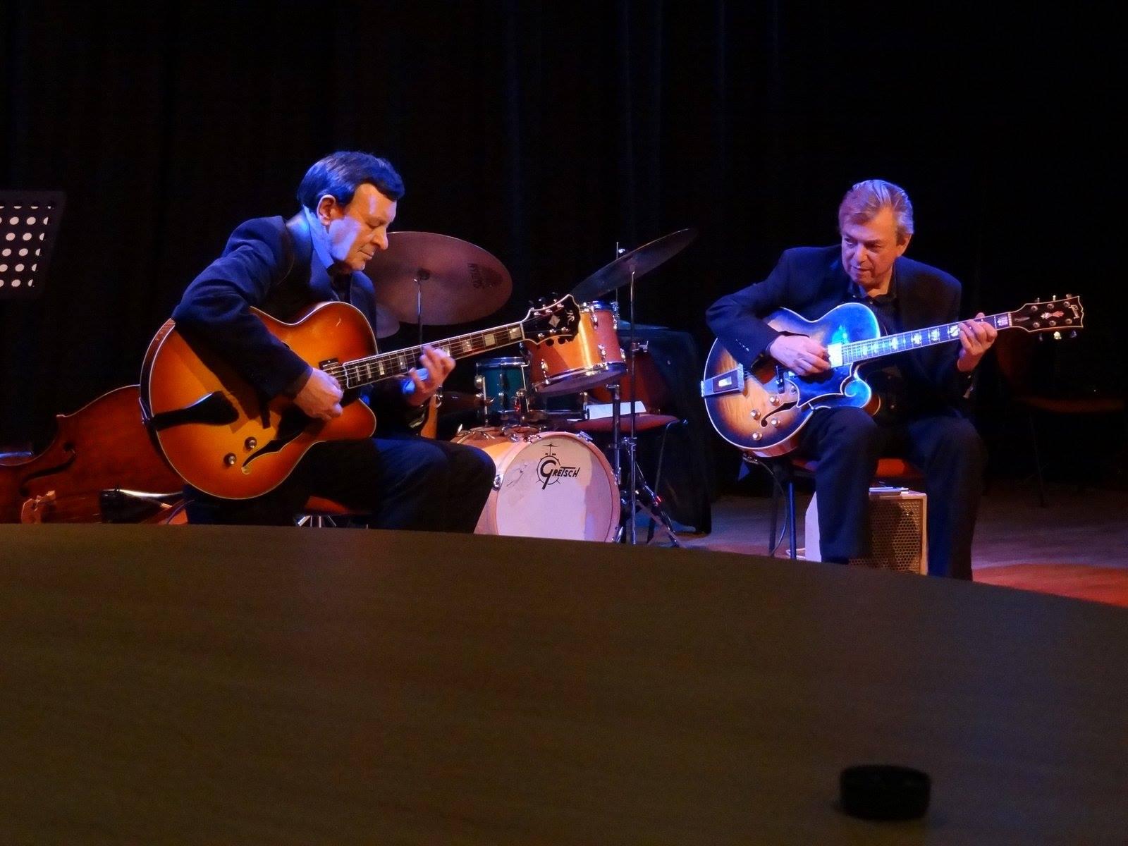 Jack Wilkins with Trefor Owen